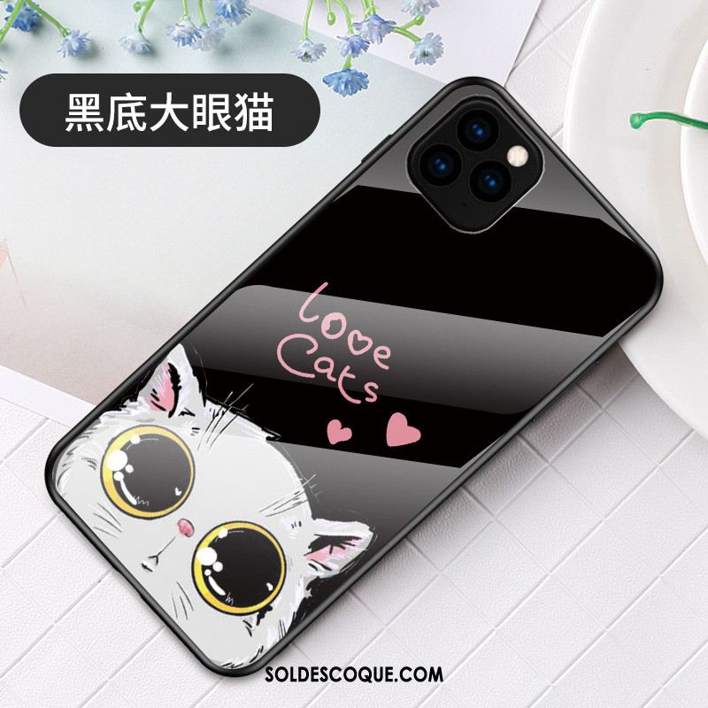 Coque iPhone 11 Pro Max Charmant Créatif Dessin Animé Verre Personnalité France