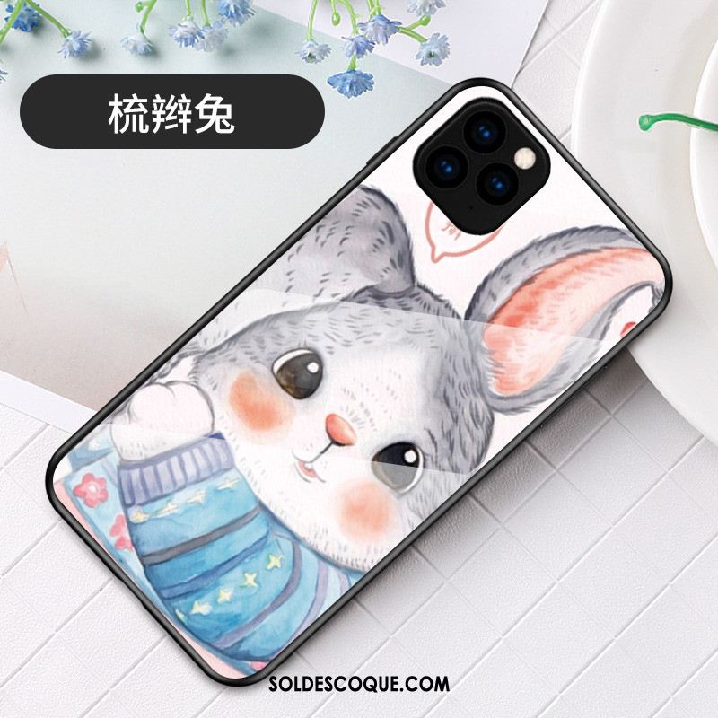 Coque iPhone 11 Pro Max Charmant Étui Incassable Lapin Téléphone Portable Housse Soldes