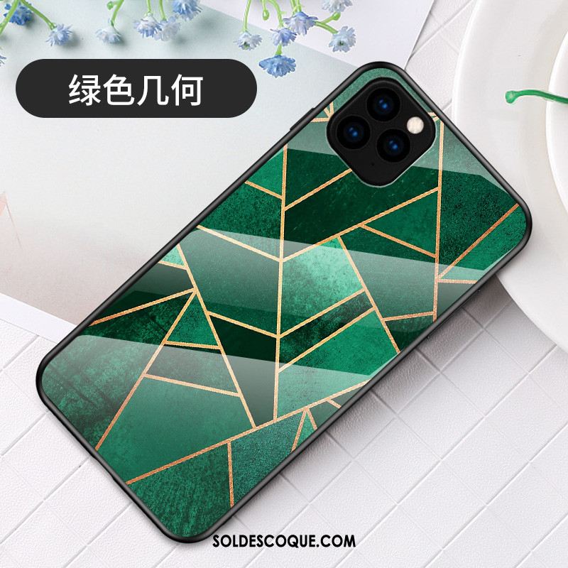 Coque iPhone 11 Pro Max Créatif Nouveau Tout Compris Téléphone Portable Vert Housse Soldes