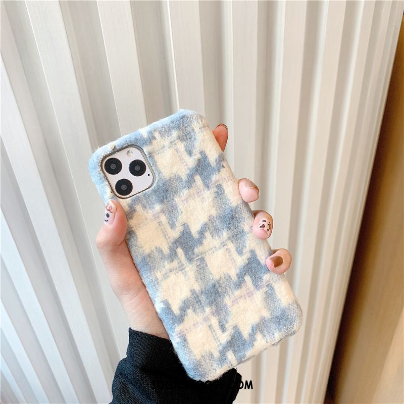 Coque iPhone 11 Pro Max Créatif Téléphone Portable Flanelle Nouveau Parfumé Pas Cher