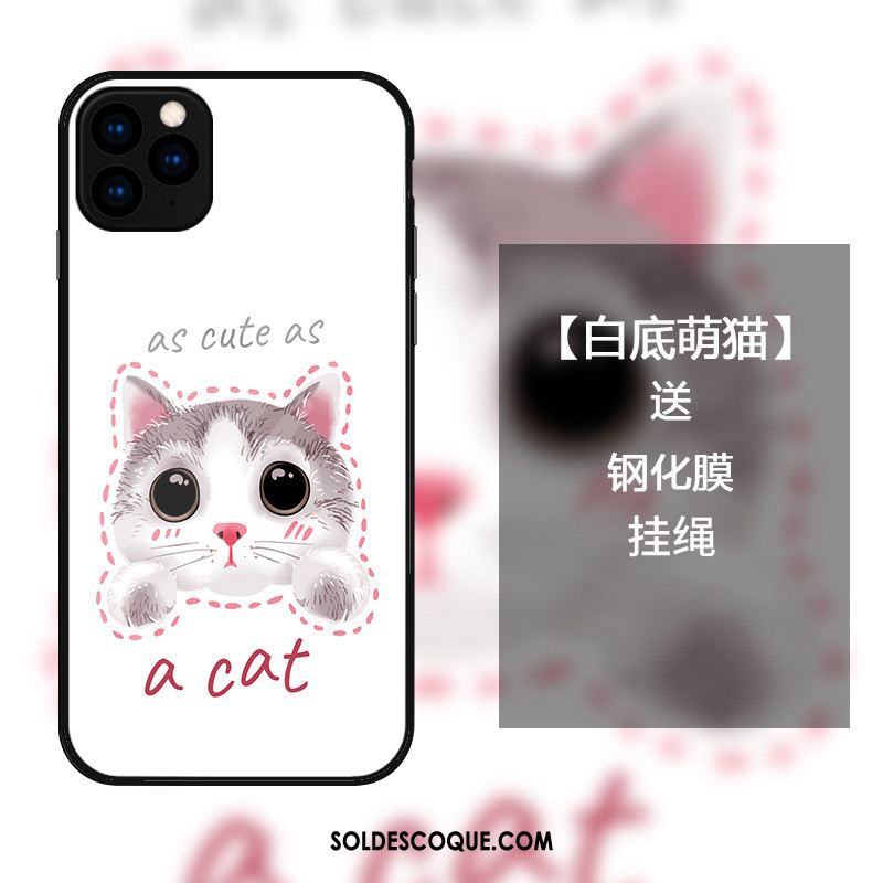 Coque iPhone 11 Pro Max Dessin Animé Tout Compris Vert Chat Téléphone Portable En Ligne