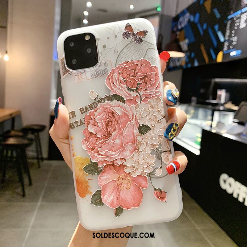 Coque iPhone 11 Pro Max Délavé En Daim Incassable Tendance Nouveau Style Chinois Soldes