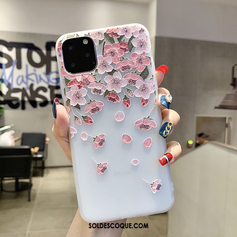 Coque iPhone 11 Pro Max Délavé En Daim Incassable Tendance Nouveau Style Chinois Soldes