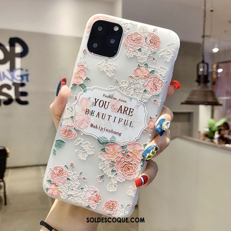 Coque iPhone 11 Pro Max Délavé En Daim Incassable Tendance Nouveau Style Chinois Soldes