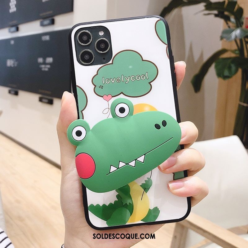 Coque iPhone 11 Pro Max Fluide Doux Dessin Animé Créatif Charmant Support En Ligne