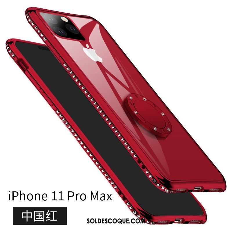 Coque iPhone 11 Pro Max Marque De Tendance Incassable Téléphone Portable Support Fluide Doux Pas Cher