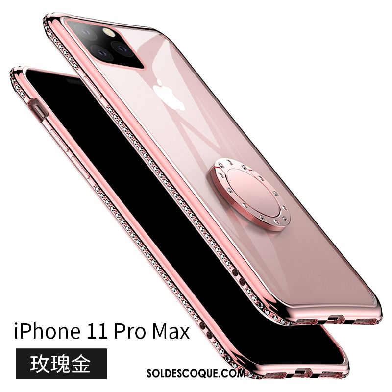 Coque iPhone 11 Pro Max Marque De Tendance Incassable Téléphone Portable Support Fluide Doux Pas Cher