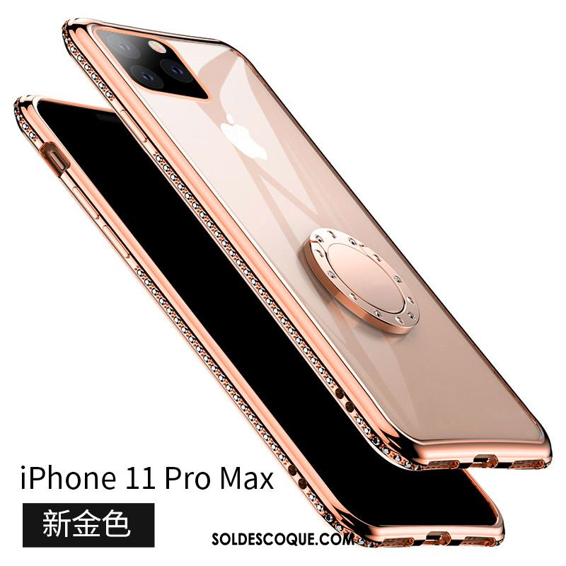 Coque iPhone 11 Pro Max Marque De Tendance Incassable Téléphone Portable Support Fluide Doux Pas Cher