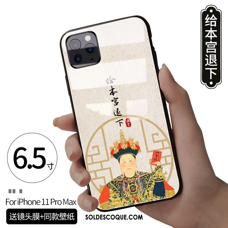 Coque iPhone 11 Pro Max Marque De Tendance Téléphone Portable Style Chinois Nouveau Personnalité Soldes