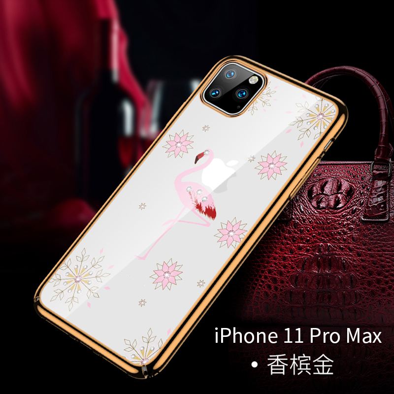 Coque iPhone 11 Pro Max Net Rouge Transparent Marque De Tendance Protection Luxe Soldes