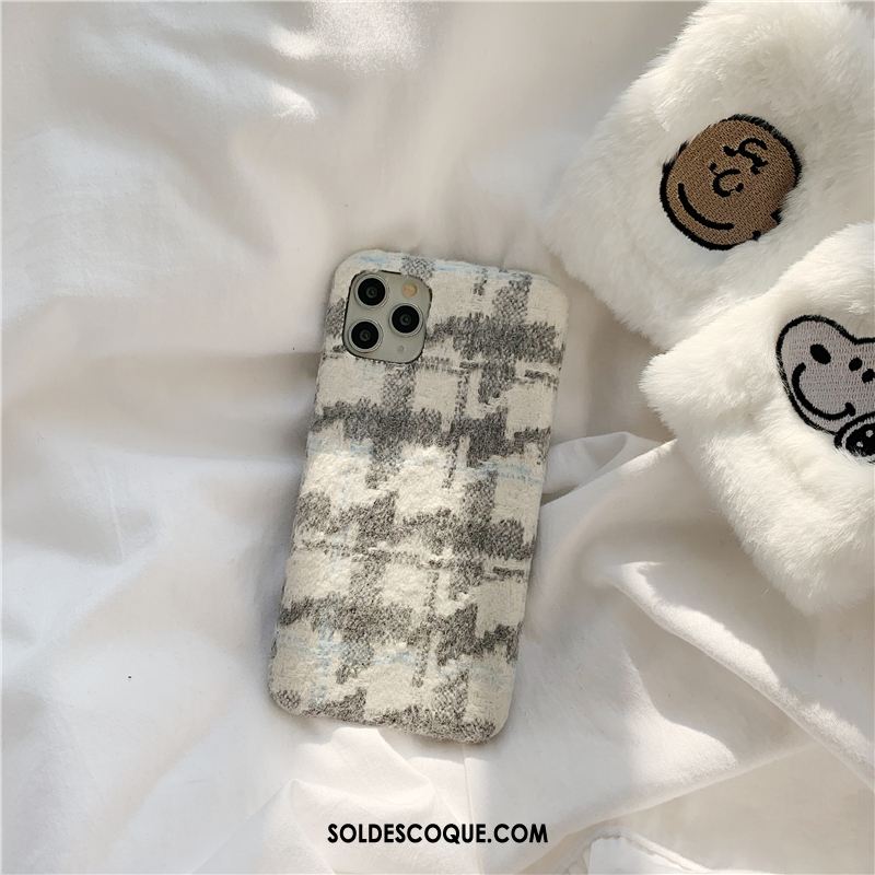 Coque iPhone 11 Pro Max Noir Téléphone Portable Oiseau Peluche Étui Housse En Vente