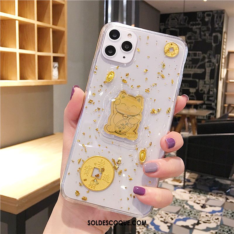 Coque iPhone 11 Pro Max Or Fluide Doux Amoureux Incassable Tout Compris En Vente