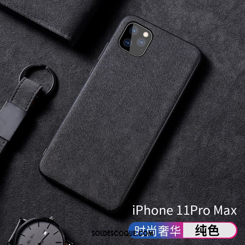 Coque iPhone 11 Pro Max Personnalité Tout Compris Noir Tendance Téléphone Portable En Ligne