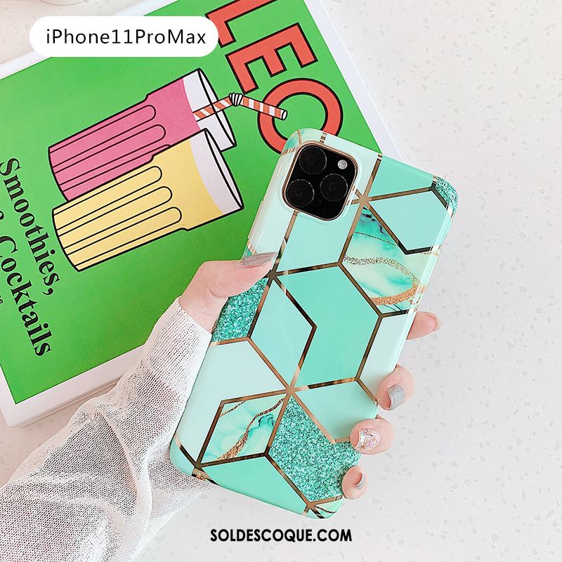Coque iPhone 11 Pro Max Personnalité Tout Compris Téléphone Portable Rose Losange En Ligne