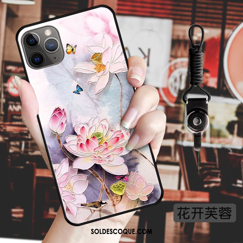 Coque iPhone 11 Pro Max Protection Créatif Style Chinois Fleur Incassable En Ligne