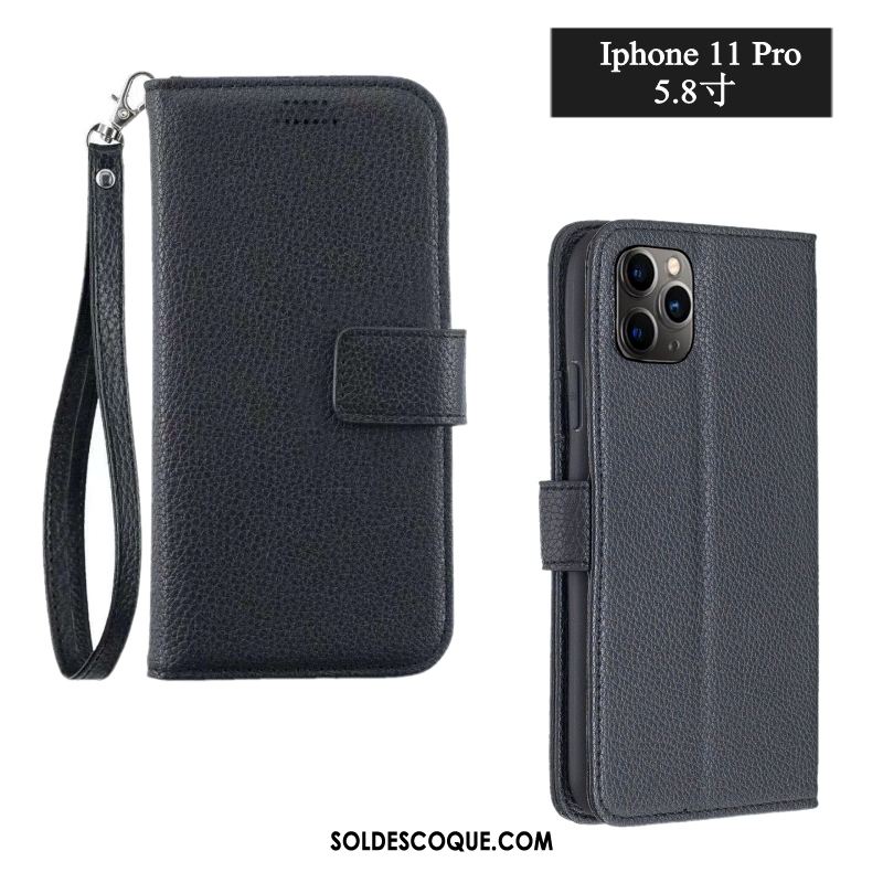 Coque iPhone 11 Pro Max Tout Compris Téléphone Portable Protection Étui En Cuir Incassable Soldes