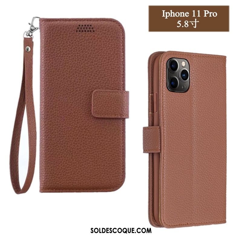 Coque iPhone 11 Pro Max Tout Compris Téléphone Portable Protection Étui En Cuir Incassable Soldes