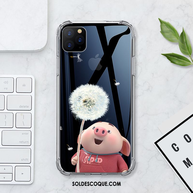 Coque iPhone 11 Pro Max Très Mince Fluide Doux Protection Silicone Dessin Animé En Vente