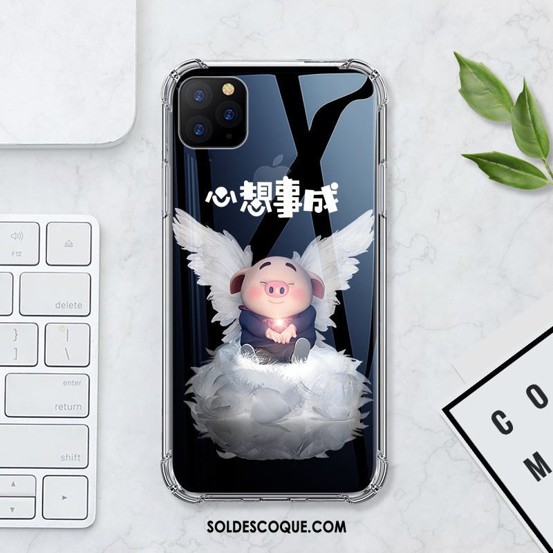 Coque iPhone 11 Pro Max Très Mince Fluide Doux Protection Silicone Dessin Animé En Vente