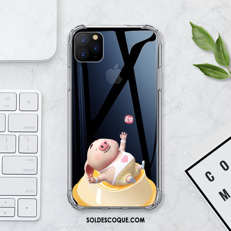 Coque iPhone 11 Pro Max Très Mince Fluide Doux Protection Silicone Dessin Animé En Vente