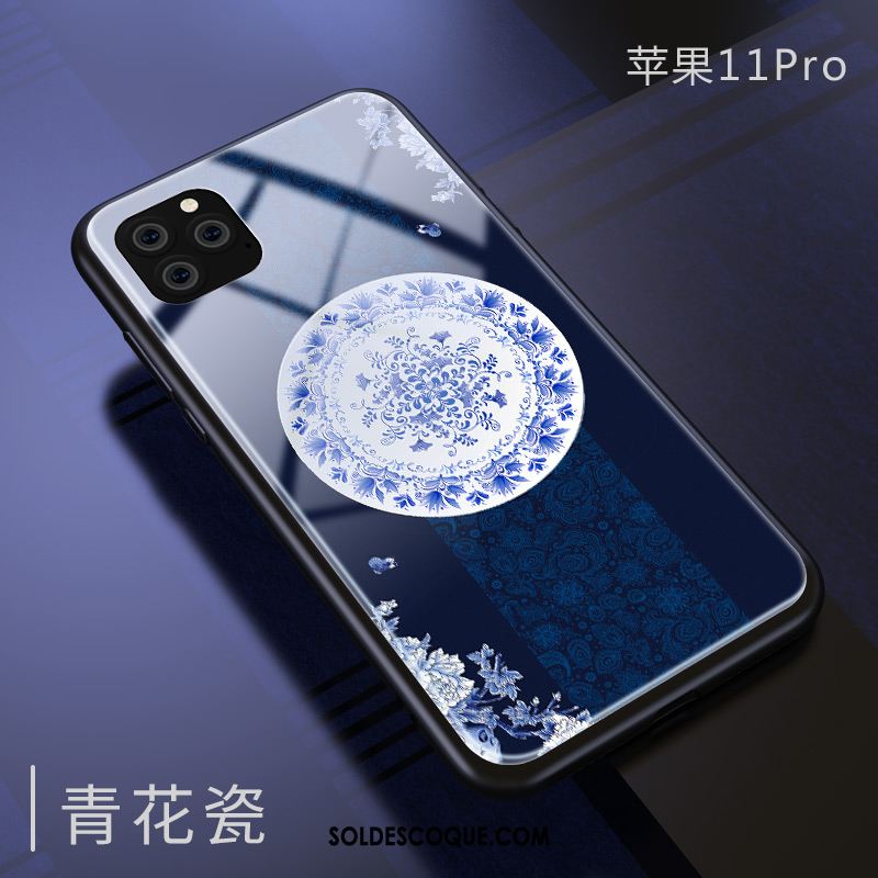 Coque iPhone 11 Pro Miroir Marque De Tendance Protection Silicone Incassable Soldes