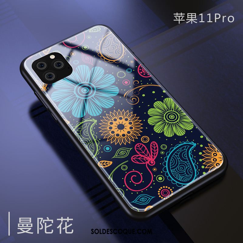 Coque iPhone 11 Pro Miroir Marque De Tendance Protection Silicone Incassable Soldes