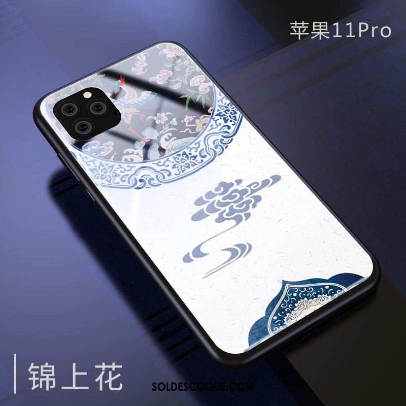 Coque iPhone 11 Pro Miroir Marque De Tendance Protection Silicone Incassable Soldes