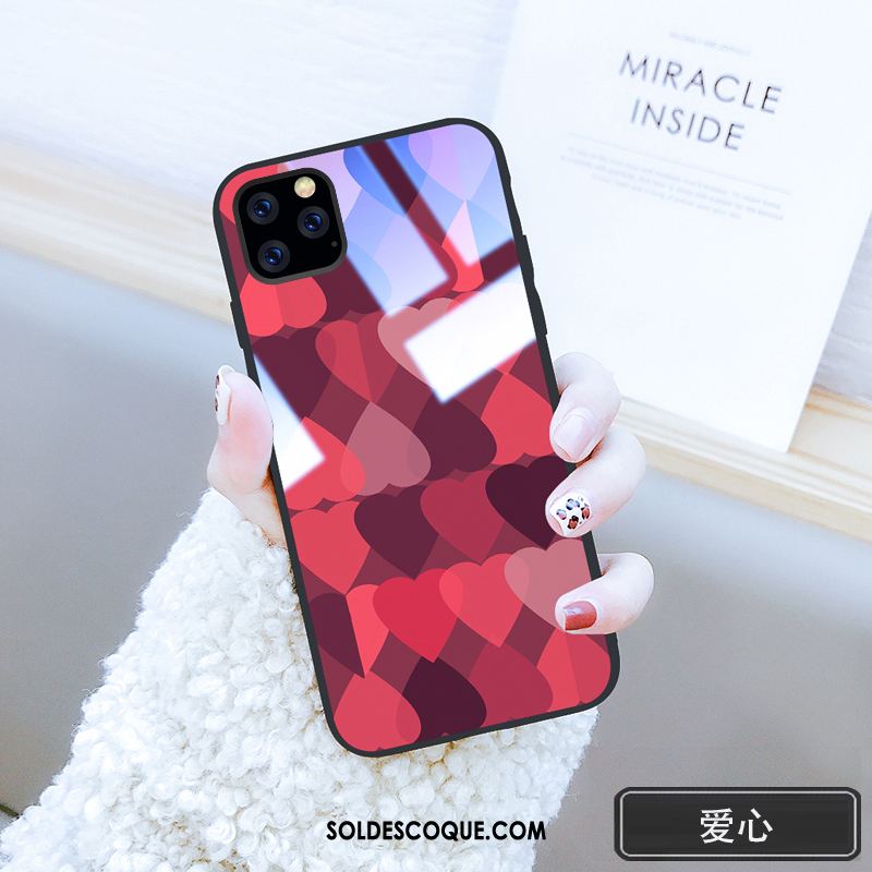 Coque iPhone 11 Pro Ornements Suspendus Vert Charmant Personnalité Marque De Tendance Housse En Ligne