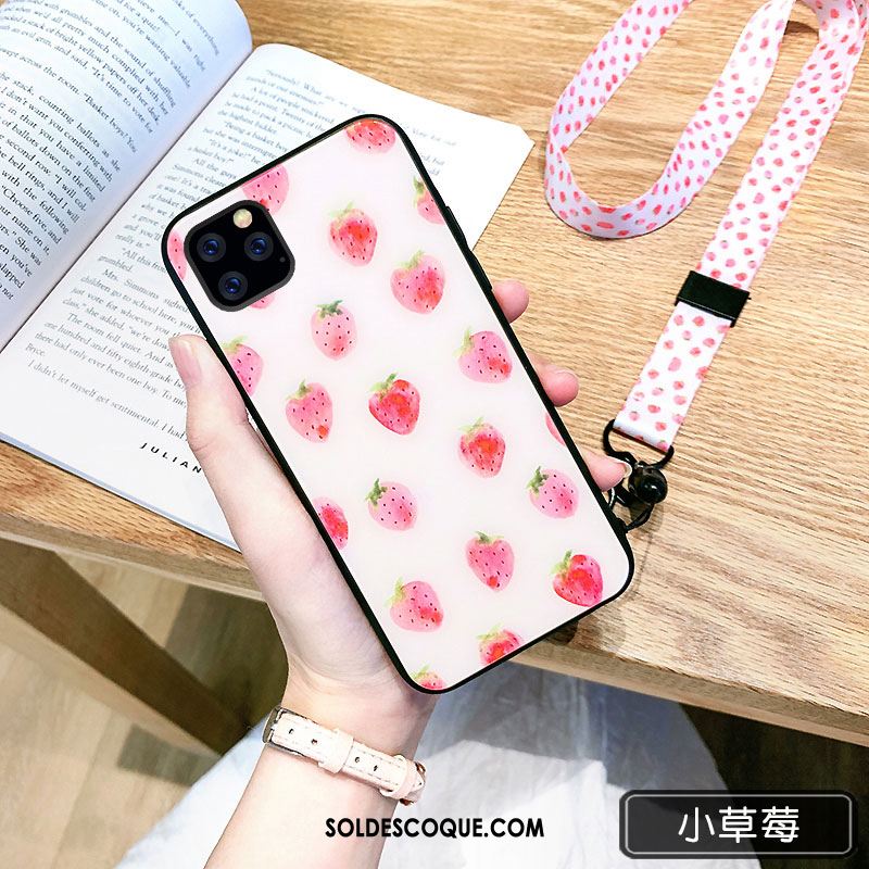 Coque iPhone 11 Pro Ornements Suspendus Vert Charmant Personnalité Marque De Tendance Housse En Ligne