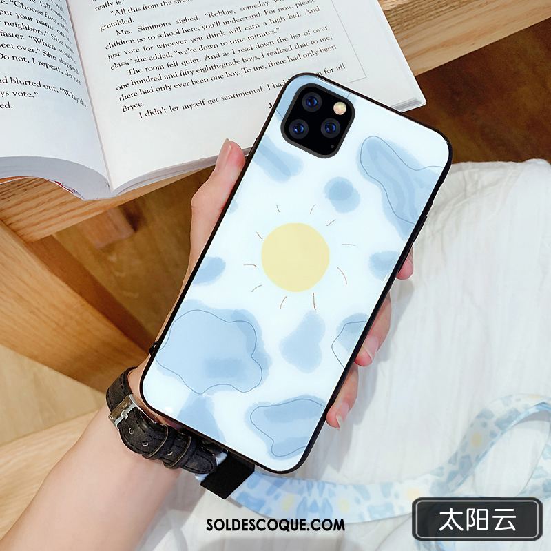 Coque iPhone 11 Pro Ornements Suspendus Vert Charmant Personnalité Marque De Tendance Housse En Ligne