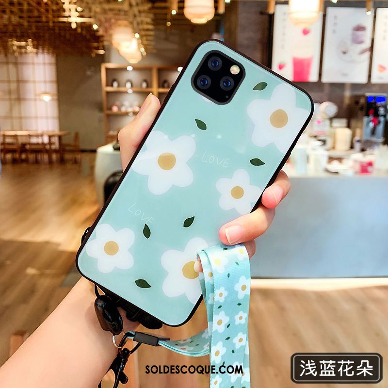 Coque iPhone 11 Pro Ornements Suspendus Vert Charmant Personnalité Marque De Tendance Housse En Ligne