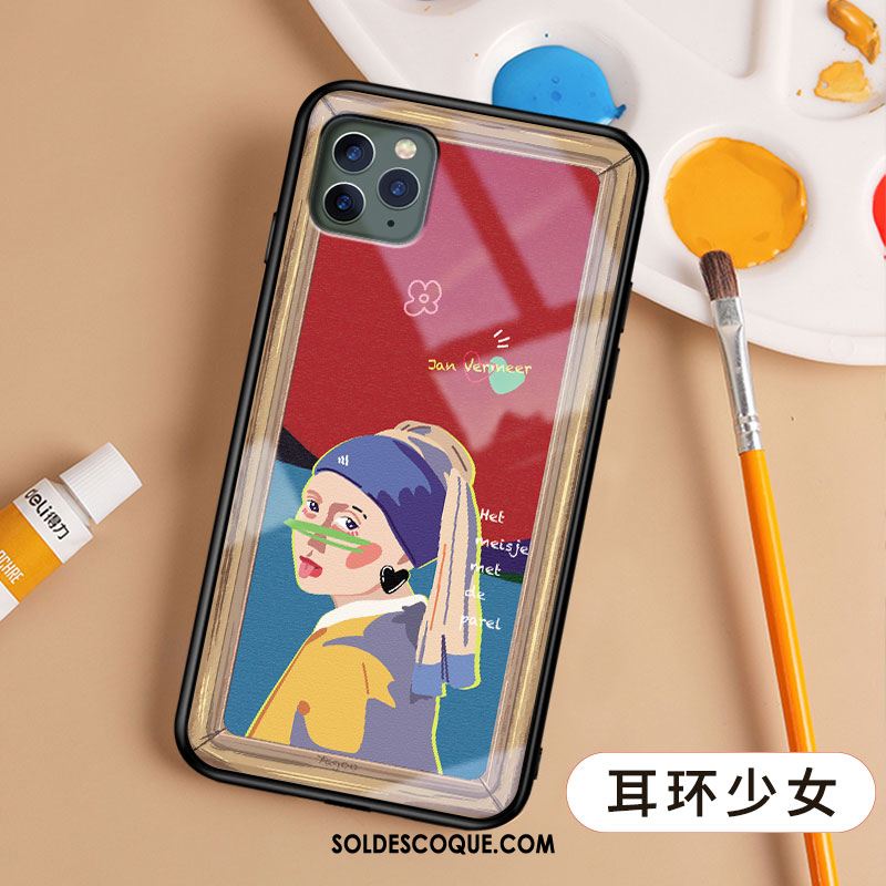 Coque iPhone 11 Pro Personnalité Original Vintage Art Rouge En Ligne