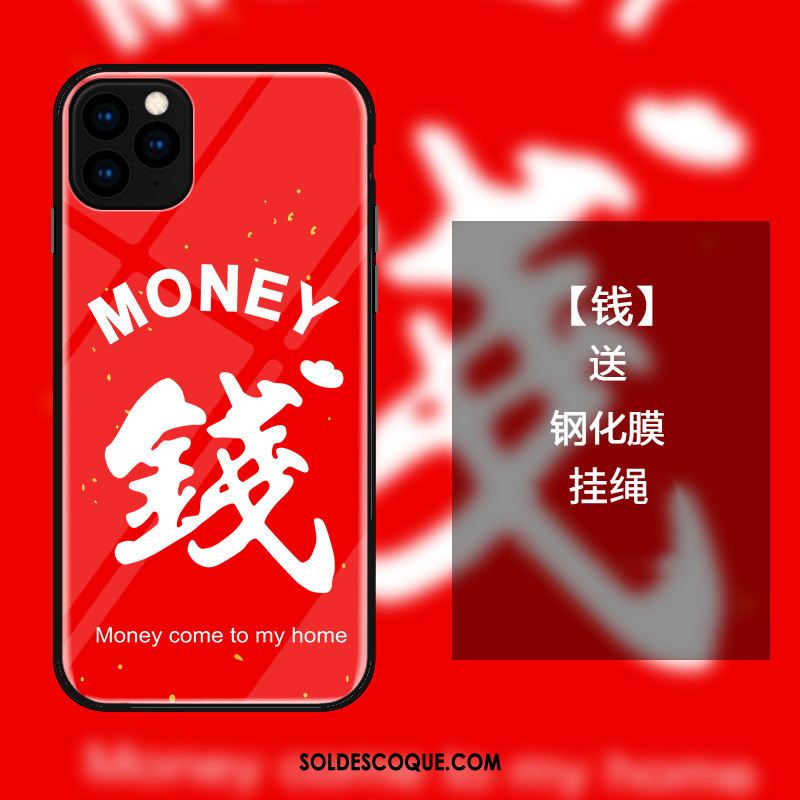 Coque iPhone 11 Pro Protection Téléphone Portable Style Chinois Rouge Étui Pas Cher
