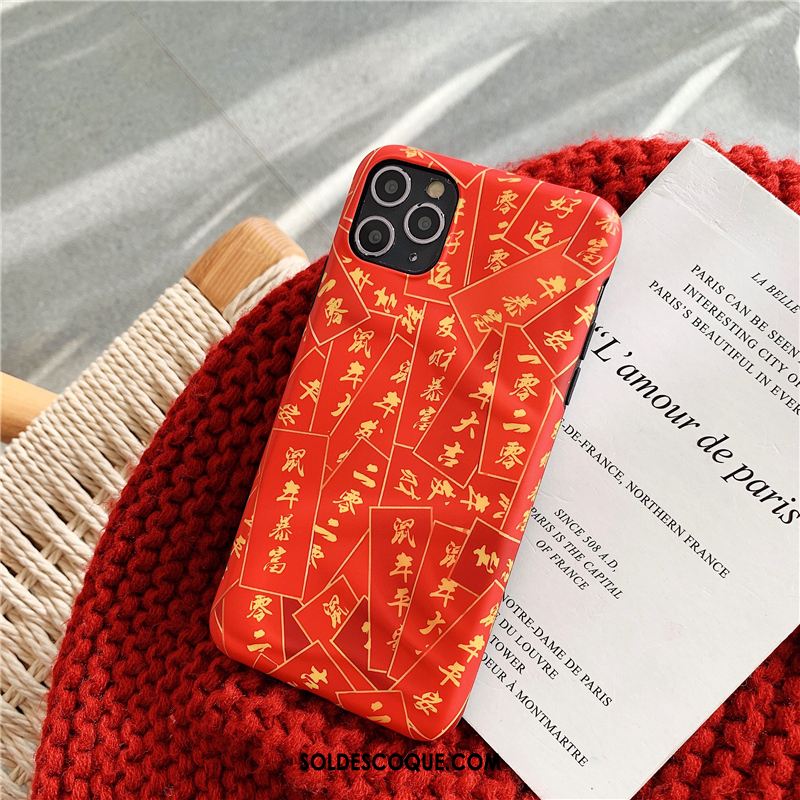 Coque iPhone 11 Pro Tout Compris Créatif Style Chinois Protection Étui Soldes