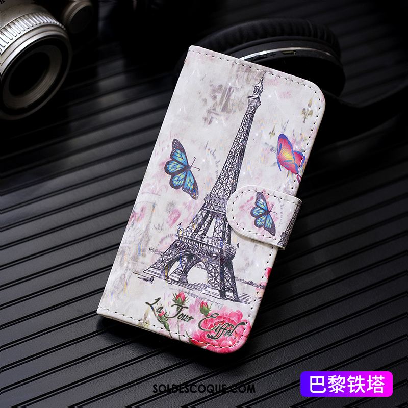 Coque iPhone 11 Pro Tout Compris Peinture Étui En Cuir Violet Téléphone Portable Pas Cher