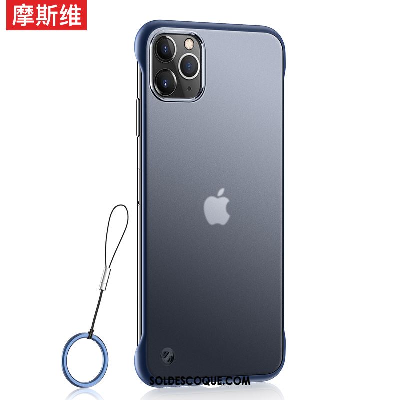 Coque iPhone 11 Pro Transparent Net Rouge Très Mince Incassable Border Pas Cher