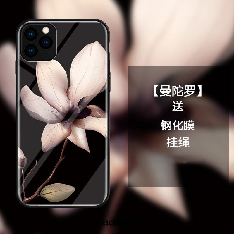 Coque iPhone 11 Pro Téléphone Portable Fleur Tout Compris Noir Incassable Pas Cher