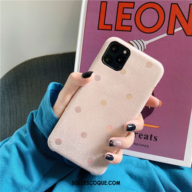 Coque iPhone 11 Pro Téléphone Portable Jaune Nouveau Point D'onde Étui Pas Cher