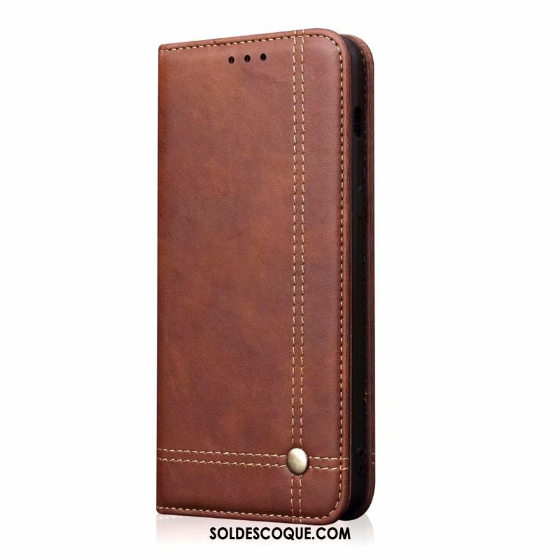 Coque iPhone 11 Pro Étui En Cuir Business Vintage Tout Compris Protection En Ligne