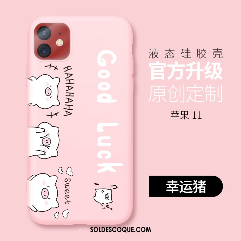 Coque iPhone 11 Tendance Fluide Doux Tout Compris Très Mince Téléphone Portable Pas Cher