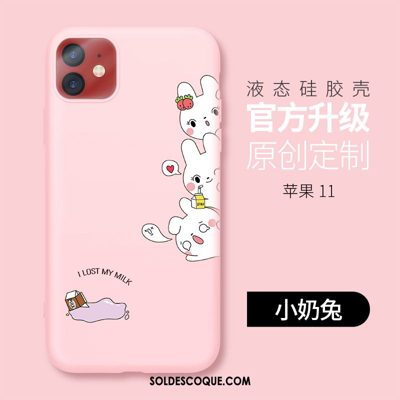 Coque iPhone 11 Tendance Fluide Doux Tout Compris Très Mince Téléphone Portable Pas Cher