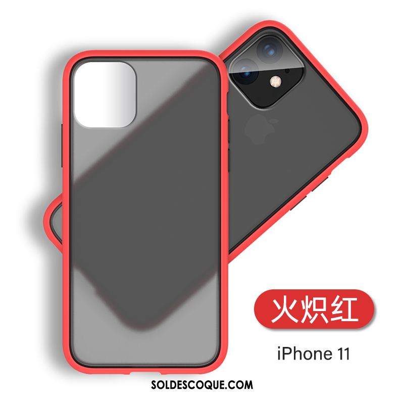 Coque iPhone 11 Téléphone Portable Luxe Incassable Délavé En Daim Silicone En Vente