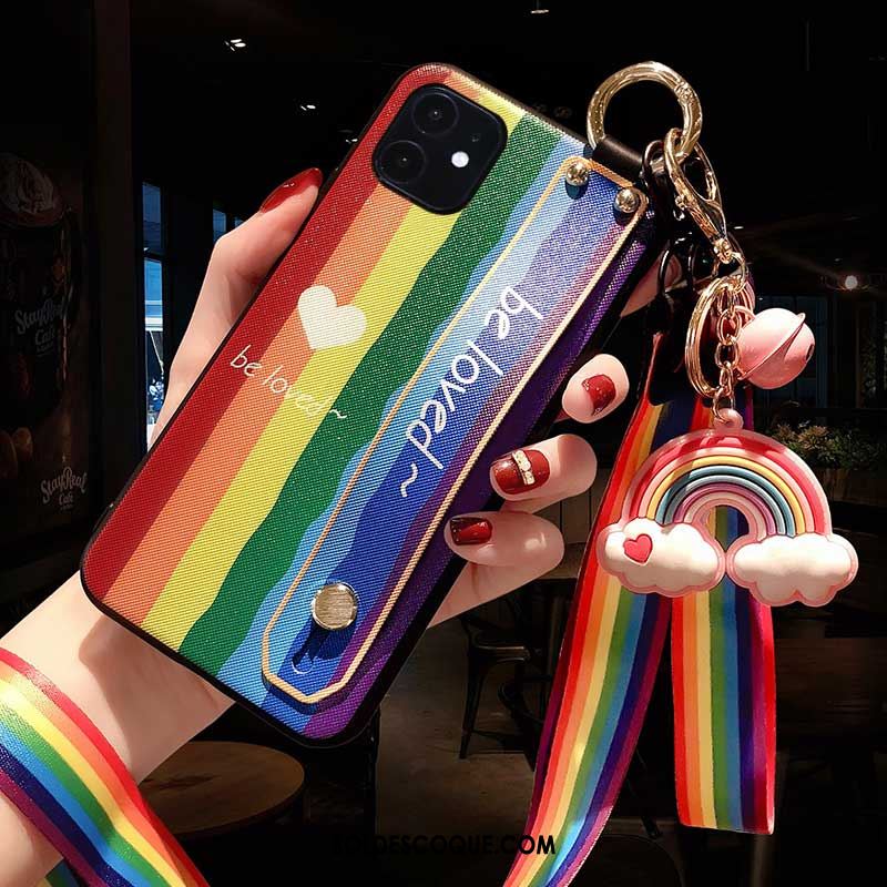 Coque iPhone 12 Mini Arc En Ciel Créatif Personnalité Nouveau Multicolore Soldes