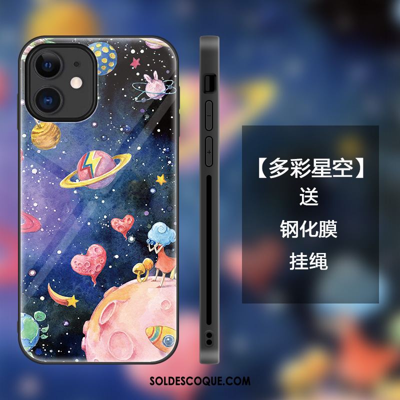 Coque iPhone 12 Mini Colorée Étudiant Étui Créatif Verre Soldes