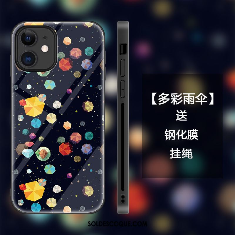 Coque iPhone 12 Mini Colorée Étudiant Étui Créatif Verre Soldes