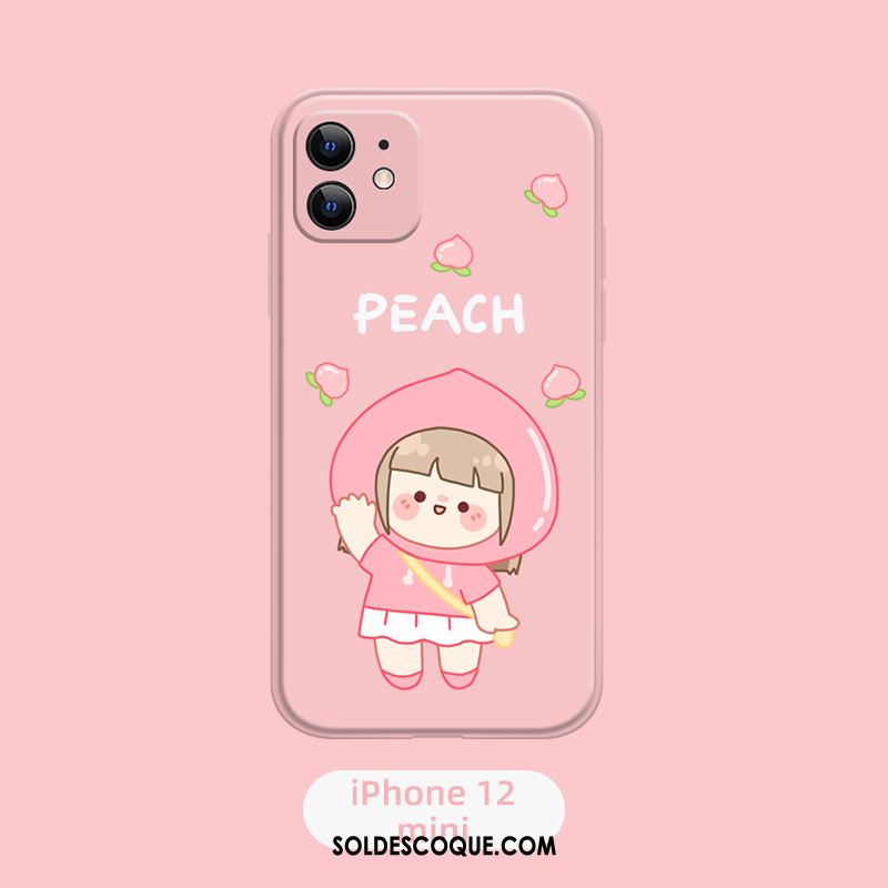 Coque iPhone 12 Mini Créatif Dessin Animé Tout Compris Incassable Net Rouge Soldes