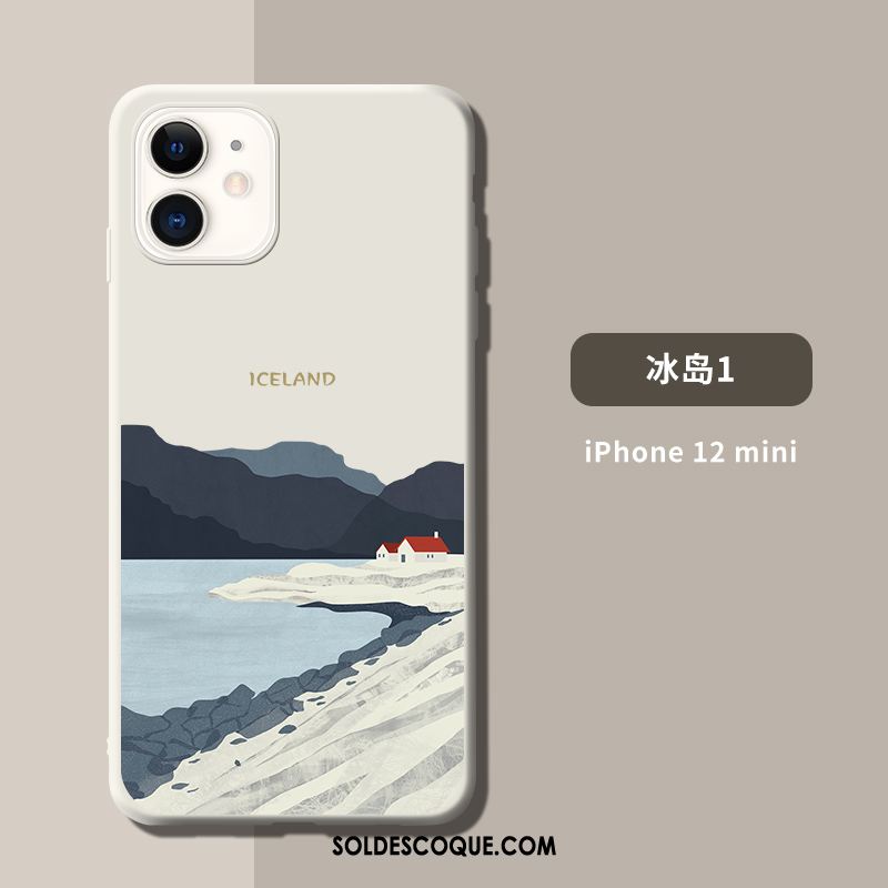 Coque iPhone 12 Mini Fluide Doux Nouveau Art Europe Tendance En Vente