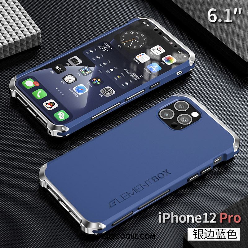 Coque iPhone 12 Pro Border Tout Compris Silicone Nouveau Incassable Soldes
