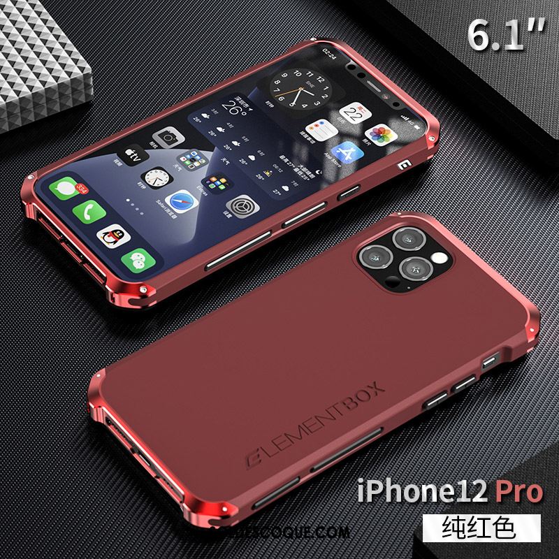 Coque iPhone 12 Pro Border Tout Compris Silicone Nouveau Incassable Soldes