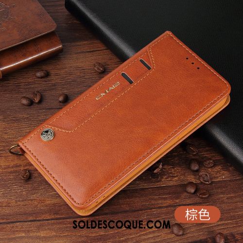 Coque iPhone 12 Pro Carte Cuir Véritable Téléphone Portable Étui Business Pas Cher